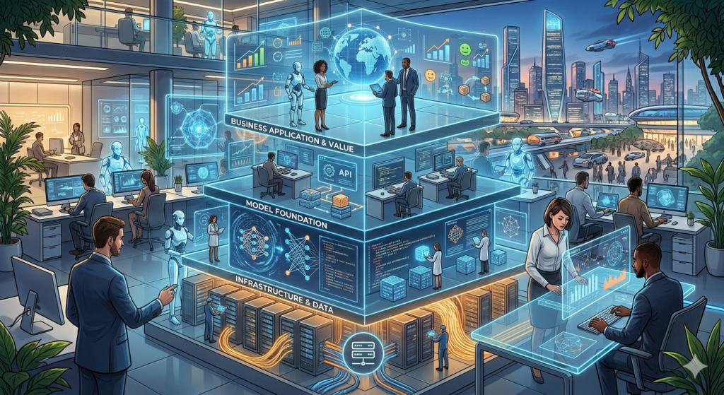 The Four Layers of a Modern AI Business Stack