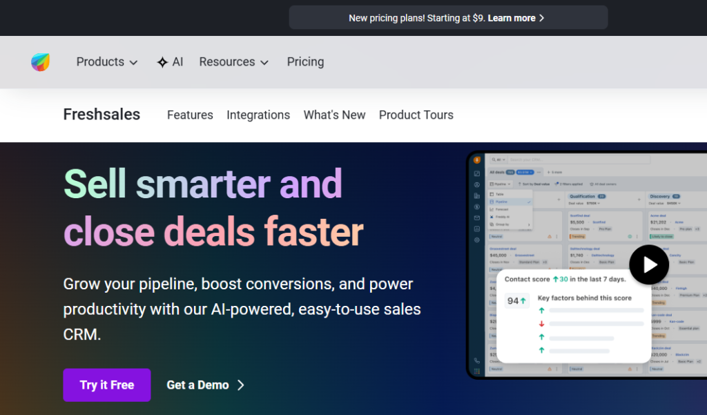 Fresh Sales - Sales AI Tool