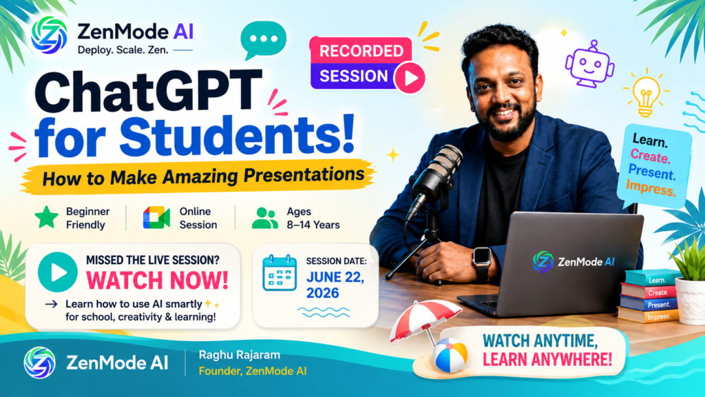 ChatGPT for Students Make Amazing Presentations ZenMode AI